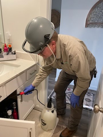 Home exterior spraying